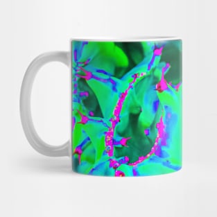 Green cactus in pastel abstract Mug